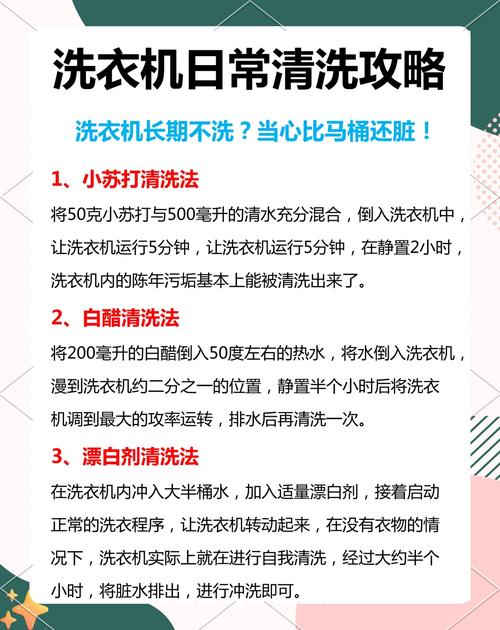 洗衣机自洁模式：每月启动一次的必要性