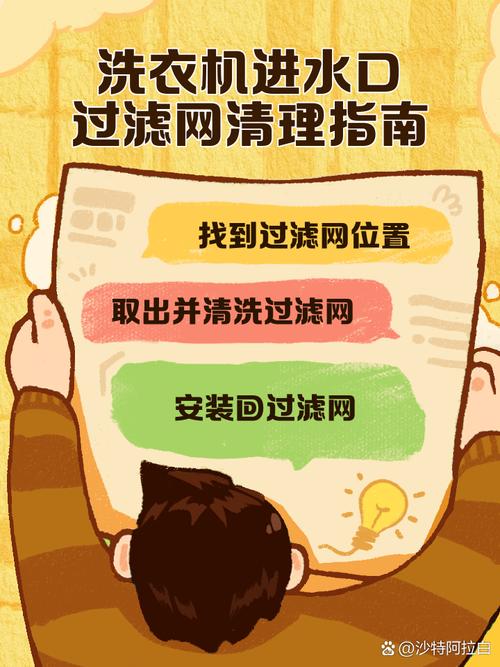 洗衣机过滤网清洗，这个位置别忽略