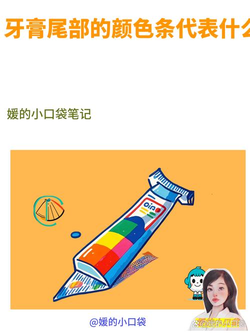 牙膏尾部颜色条的真实含义