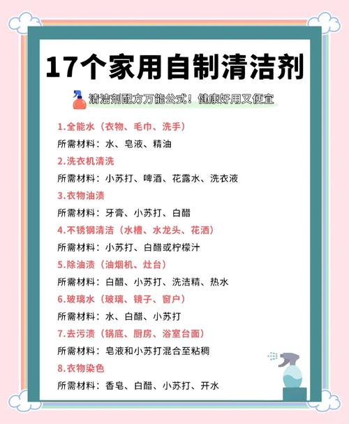 教你自制天然清洁剂,清洁力强还环保