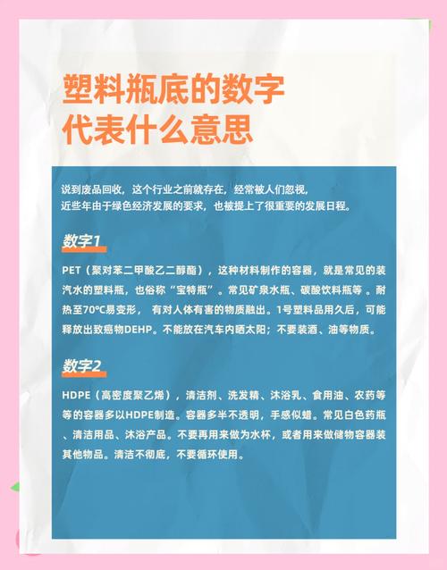 塑料瓶底数字密码:7种材质使用禁忌