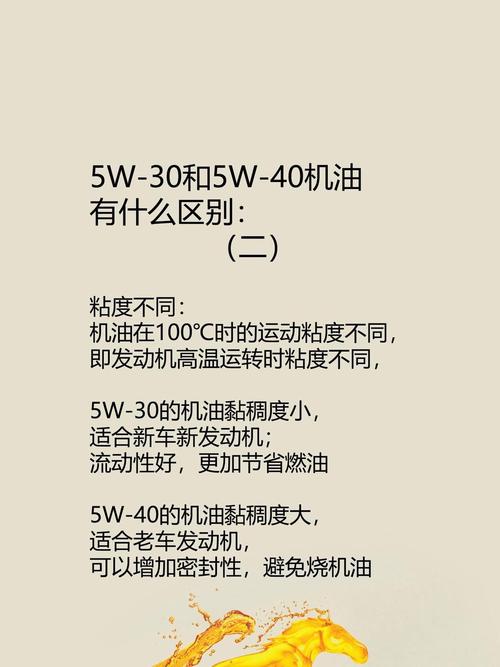 汽车机油5W-30标号含义