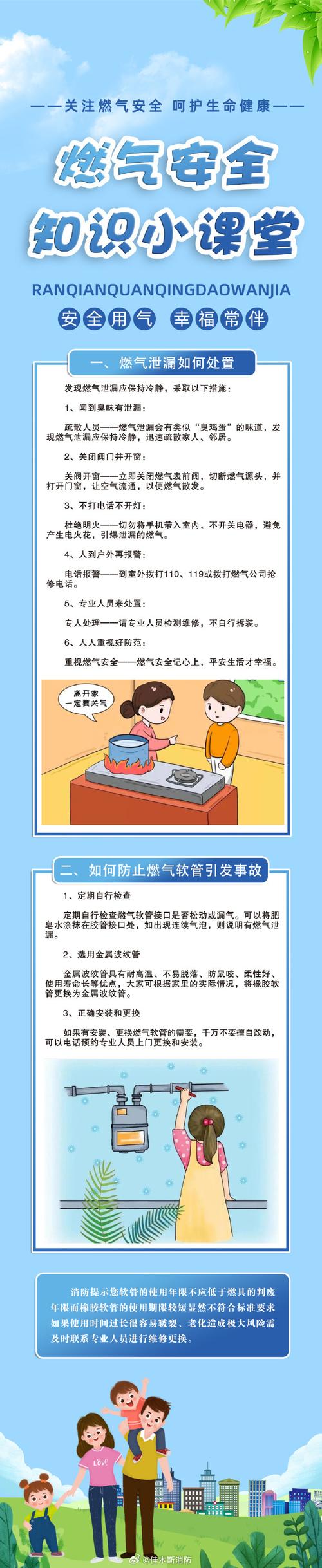 燃气泄漏时，第一时间应该做什么？