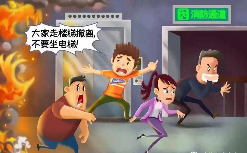 商场火灾逃生时千万别坐电梯!