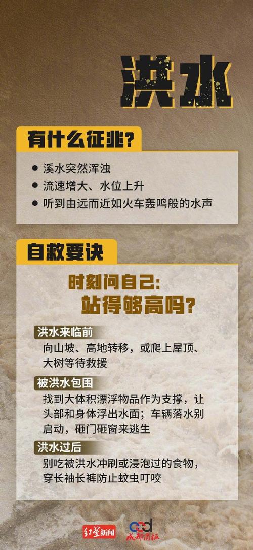 遇到洪水时的自救方法
