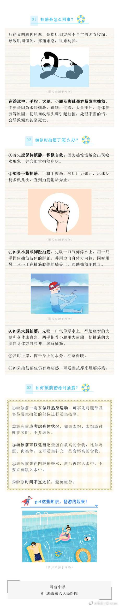 游泳时抽筋怎么办？水中自救方法