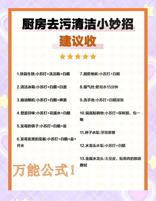 厨房台面污渍难除？这些清洁方法超好用​