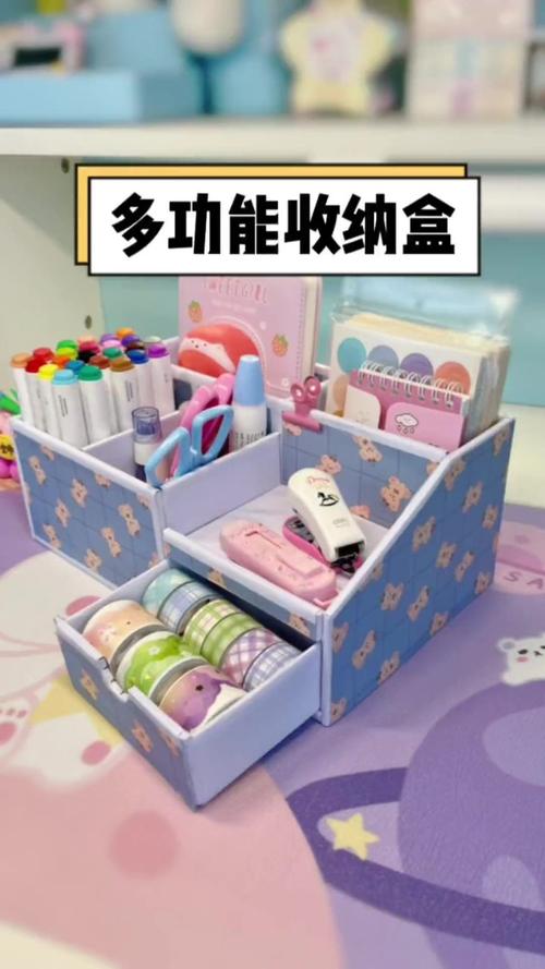 旧纸箱改造:抽屉分隔收纳盒制作