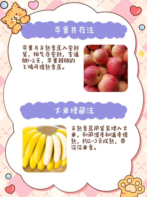 水果催熟指南：苹果+香蕉组合效应