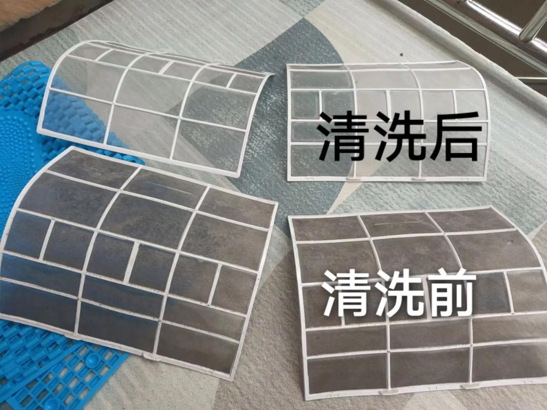 空调滤网1个月不洗=吸入多少灰尘？显微镜