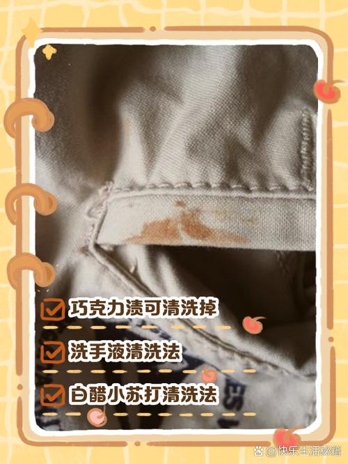 怎样去除衣服上的巧克力渍？