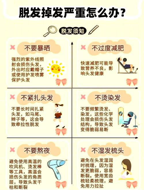 预防脱发怎么办？减少烫染 + 补充蛋白质