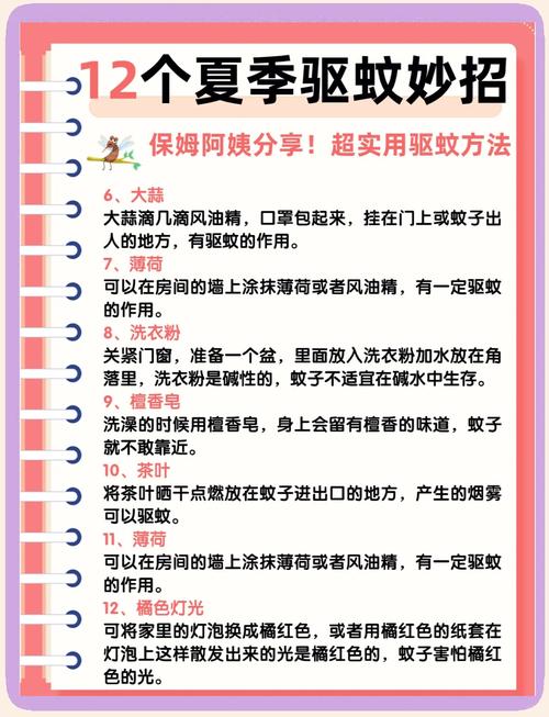 夏季家居防蚊虫技巧，让你的家更宁静