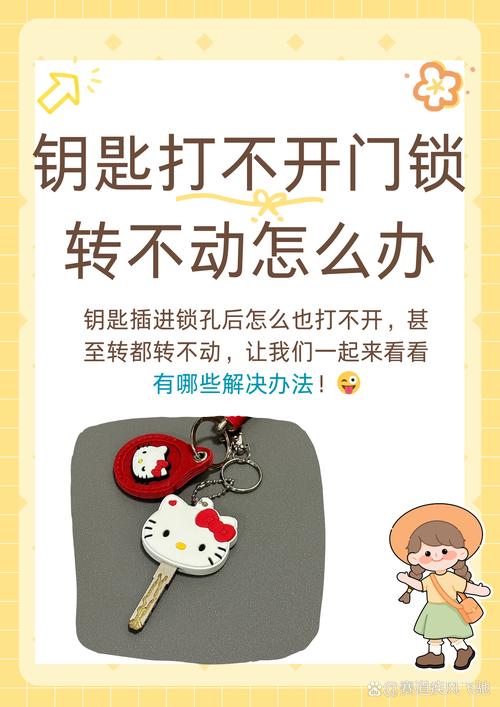 智能门锁应急钥匙使用！正确插入 + 转动方法